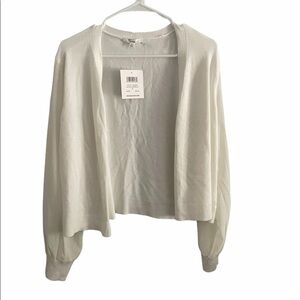 NWT 89 th+ Madison white magnolia cardigan008